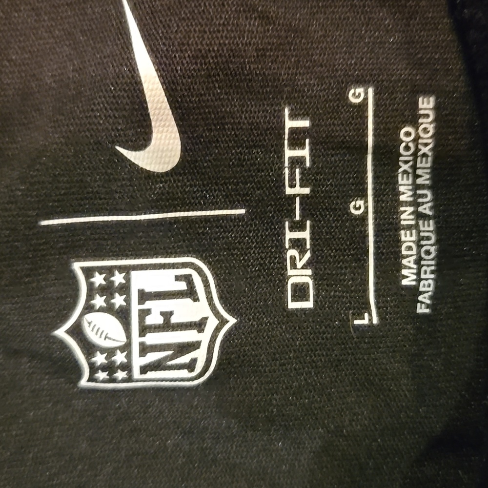 Nike EaglesBlack Sideline Team Issue Football Tee Sz L - Picture 3 of 7